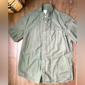 H&M Shirt Sleeve Polo- green (Medium)